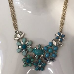 Eye catching blue stone necklace